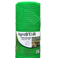 Сітка вольєрна 12*14"AgroStar"1.5*200 м (зелена)