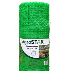 Сітка вольєрна 12*14"AgroStar"1.5*200 м (зелена)