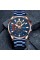 Годинник наручний Curren 8415 Blue-Gold