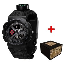 Patriot 005BKSU ЗСУ Чорні Паракордовий ремінець Black + Коробка.