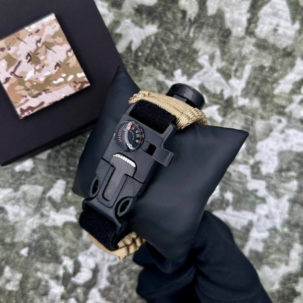Patriot 005BKSU ЗСУ Чорні Паракордовий ремінець Khaki + Коробка