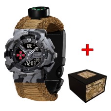 Patriot 005CMGYSU ЗСУ Сірий камуфляж Паракордовий ремінець Khaki + Коробка.