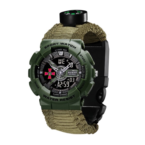 Patriot 005AGSU ЗСУ Паракордовий ремінець Army Green + Коробка.