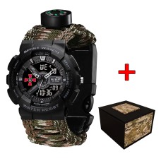 Patriot 005BKSU ЗСУ Чорні Паракордовий ремінець Camo Green+ Коробка.