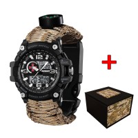 Годинник наручний Patriot 012BKSU ЗСУ Чорні Паракордовий ремінець Desert Camo + Коробка Годинник наручний Patriot 012BKSU ЗСУ Чорні Паракордовий ремінець Desert Camo + Коробка