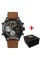 Годинник наручний Patriot 017BKBR Тризуб золото Black-Brown