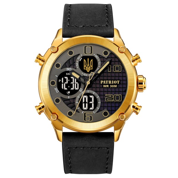 Patriot 017GDBKBK Тризуб золото Gold-Black-Black