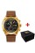 Часы наручные Patriot 016 Gold-Black-Brown Тризуб золото
