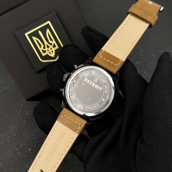 Patriot 016 Black-Brown Тризуб золото