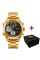 Годинник наручний Patriot 017 Тризуб Золото Gold-Black-White Steel
