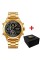 Годинник наручний Patriot 017 Тризуб Золото Gold-Black Steel