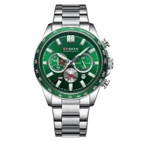 Годинник наручний Curren 8418 Silver-Green