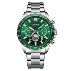 Годинник наручний Curren 8418 Silver-Green