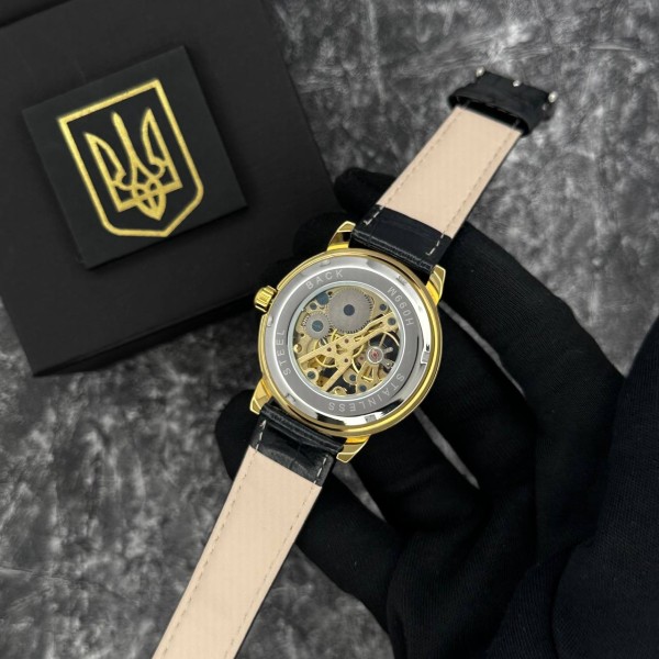 Годинник наручний Patriot 022 Gold-Black Mechanic Вільний бо Укранець
