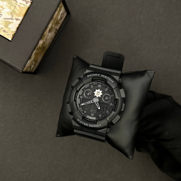 Годинник наручний Patriot 007 Black Police UA + Коробка.