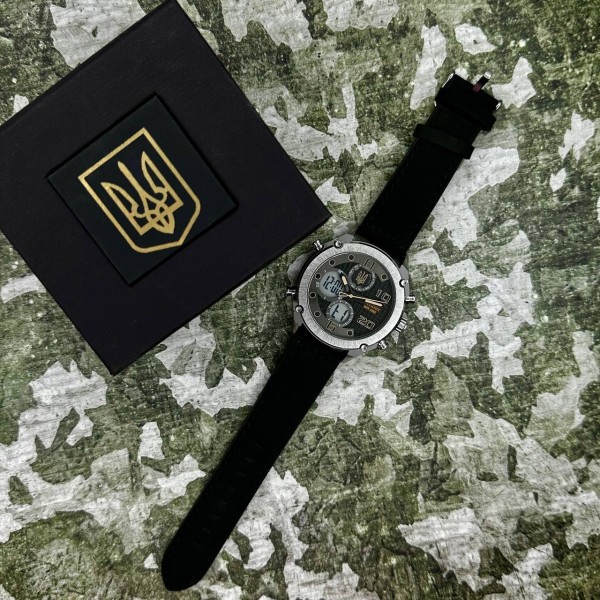 Часы наручные Patriot 017BKWT Тризуб золото Silver-White