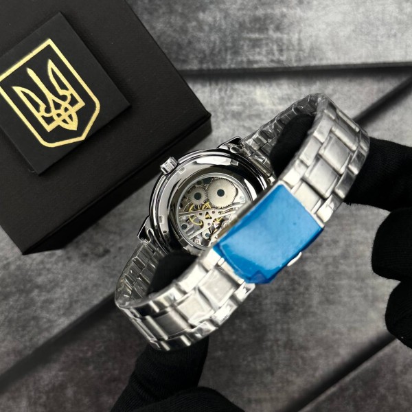 Часы наручные Patriot 022 Silver-White Mechanic Metall Не Забуду Дім