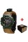 Patriot 005 Тризуб золото Army Green Паракордовий ремінець Khaki + Коробка.