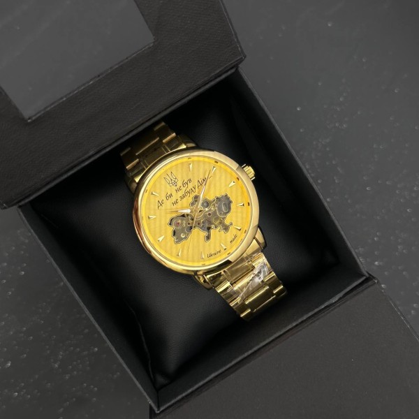 Часы наручные Patriot 022-3D Не Забуду Дім Gold-Gold Steel