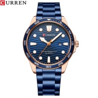 Годинник наручний Curren 8426 Blue-Gold