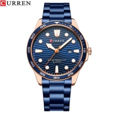 Годинник наручний Curren 8426 Blue-Gold