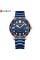 Годинник наручний Curren 8426 Blue-Gold
