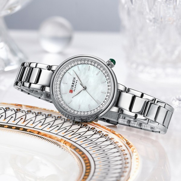 Годинник наручний Curren 9089 Silver-White