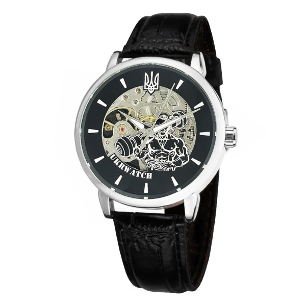Годинник наручний Ukrwatch Козак Silver-Black