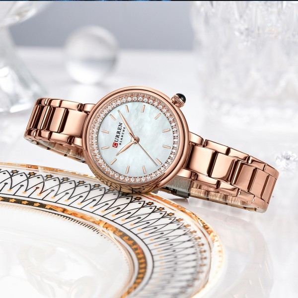 Годинник наручний Curren 9089 Gold-White