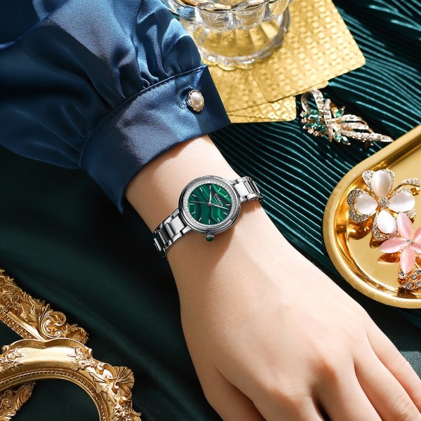 Годинник наручний Curren 9089 Silver-Green