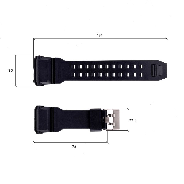 Ремінець для годинника Skmei 1742BK Black