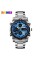 Skmei 1389BU Silver-Black-Blue
