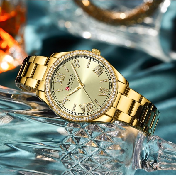 Годинник наручний Curren 9088 Gold-Gold