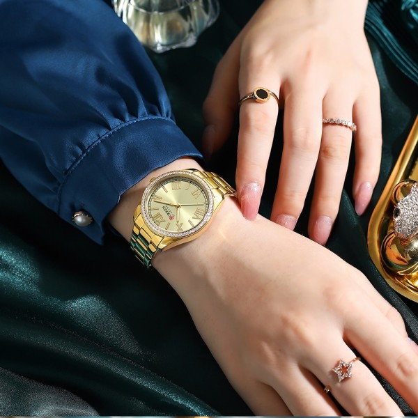 Годинник наручний Curren 9088 Gold-Gold