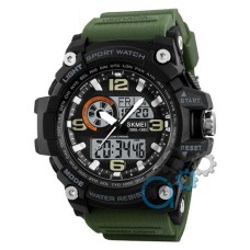 Годинник наручний Skmei 1283 Black-Military Wristband.