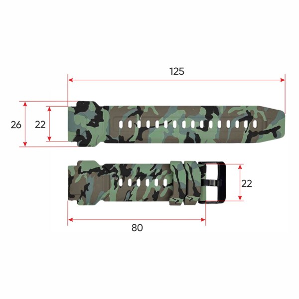 Ремешок для смарт часов C20 Camo Green