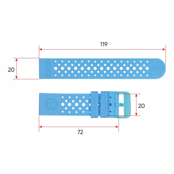 Ремінець для смарт годинника ALDT7 Blue