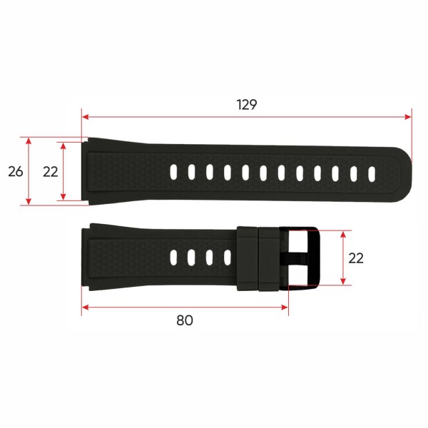 Ремешок для смарт часов K28H Black