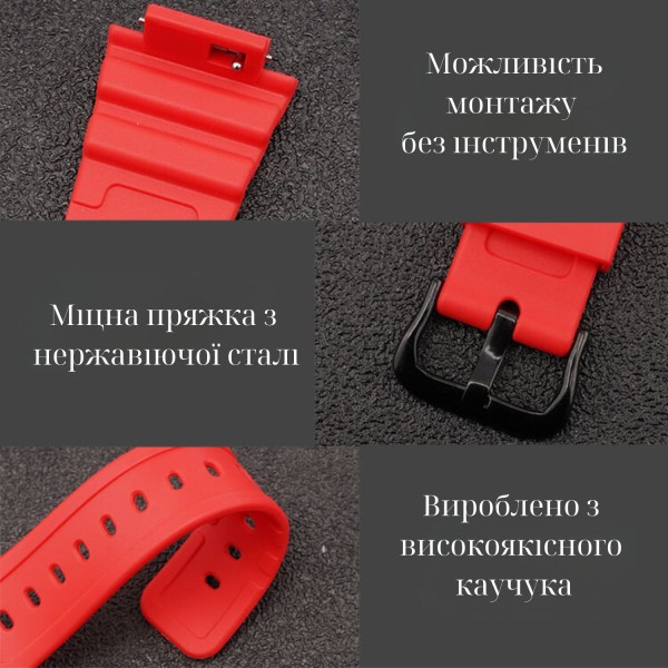 Ремешок + безель (рант) для Casio G-Shock GA-2100 Transl SI