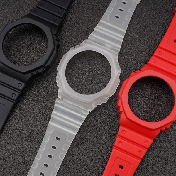 Ремешок + безель (рант) для Casio G-Shock GA-2100 Black SI