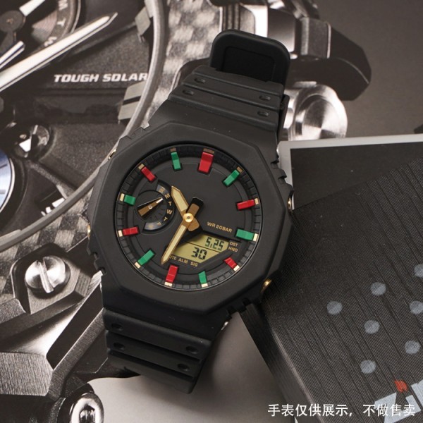Ремешок + безель (рант) для Casio G-Shock GA-2100 Black SI