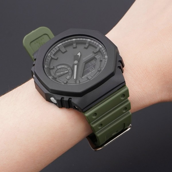 Ремешок для Casio G-Shock GA-2100 Army Green SI