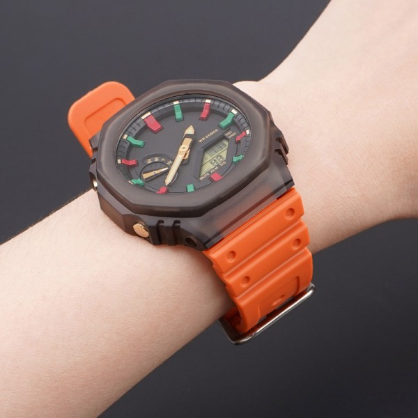 Ремінець для Casio G-Shock GA-2100 Orange SI