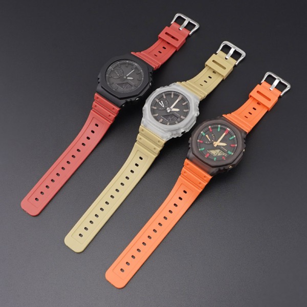 Ремінець для Casio G-Shock GA-2100 Orange SI