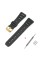 Ремінець для Casio G-Shock 20mm:CA-53W CA-61W FT-100W W-520U W-720G Black Gold