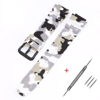 Ремешок для Casio G-Shock AQ-S800/AE-1200 Camo White BK