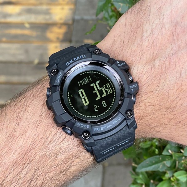 Годинник наручний Skmei 1358 Black Smart Watch Compass