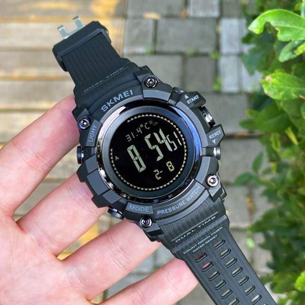 Годинник наручний Skmei 1358 Black Smart Watch Compass