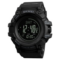 Годинник наручний Skmei 1358 Black Smart Watch Compass