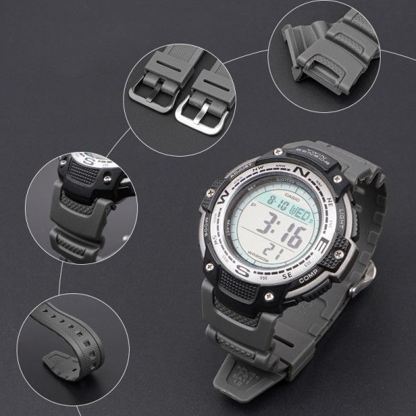Ремінець для Casio SGW-100 Gray SI